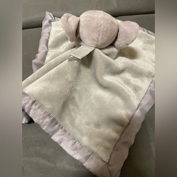 Carters Gray Elephant Plush Lovey Baby Security Blanket - Picture 6 of 9